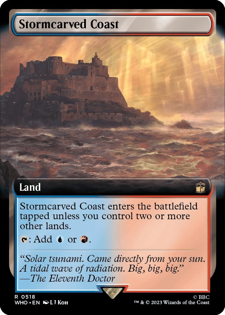 Image for Stormcarved Coast (Extended Art) (Universes Beyond: Doctor Who) (518) - Magic: The Gathering