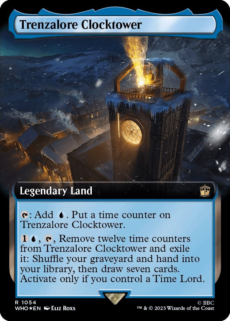 Image for Trenzalore Clocktower (Extended Art) (Surge Foil) (Universes Beyond: Doctor Who) (1054) - Magic: The Gathering
