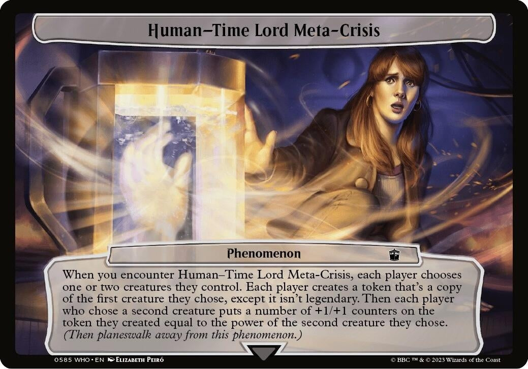 Image for Human-Time Lord Meta-Crisis (Planechase: Universes Beyond: Doctor Who) (585) - Magic: The Gathering