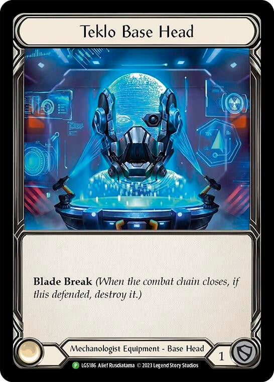 Image for Teklo Base Head - LGS186 (Flesh and Blood: Promo Cards) (LGS186) - Flesh and Blood TCG