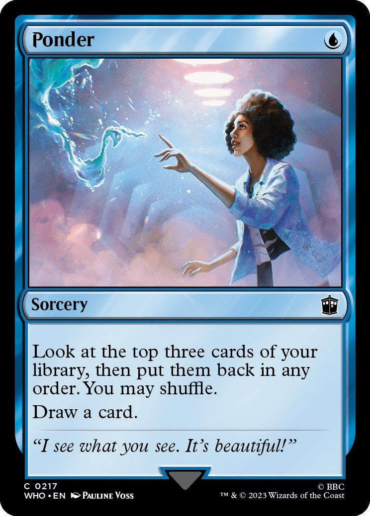 Image for Ponder (Universes Beyond: Doctor Who) (217) - Magic: The Gathering