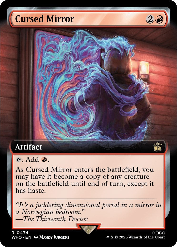 Image for Cursed Mirror (Extended Art) (Universes Beyond: Doctor Who) (474) - Magic: The Gathering