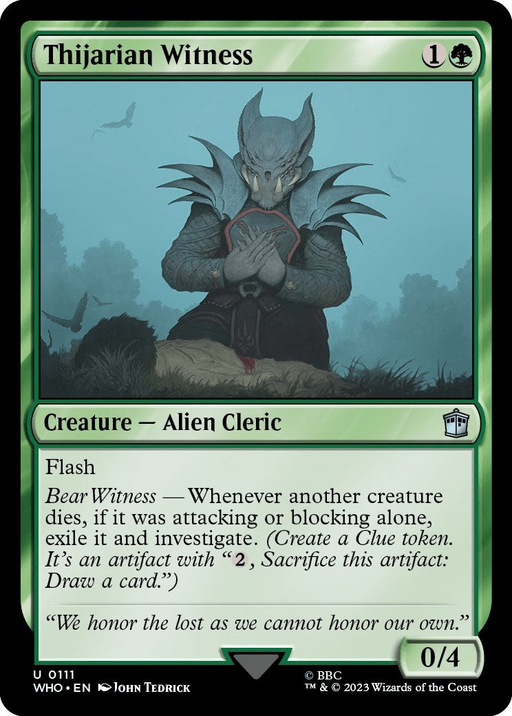 Image for Thijarian Witness (Universes Beyond: Doctor Who) (111) - Magic: The Gathering