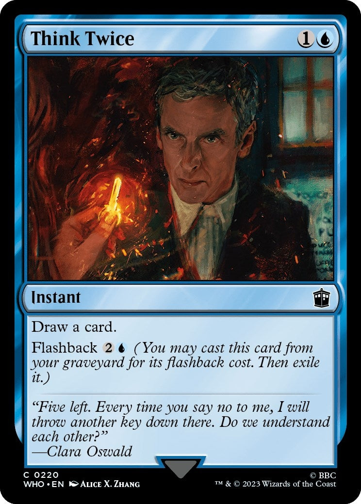 Image for Think Twice (Universes Beyond: Doctor Who) (220) - Magic: The Gathering