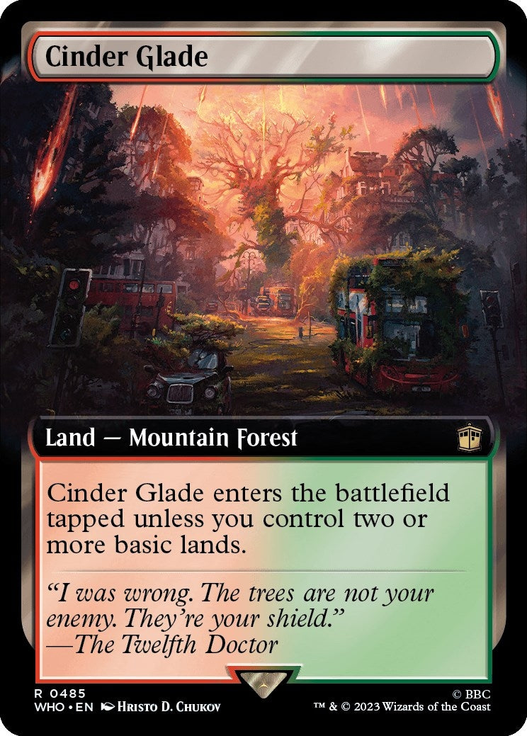Image for Cinder Glade (Extended Art) (Universes Beyond: Doctor Who) (485) - Magic: The Gathering