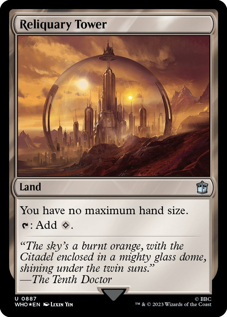 Image for Reliquary Tower (Surge Foil) (Universes Beyond: Doctor Who) (887) - Magic: The Gathering