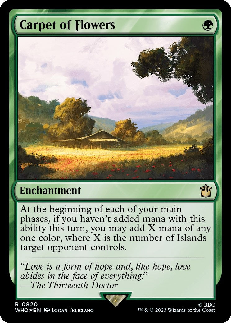 Image for Carpet of Flowers (Surge Foil) (Universes Beyond: Doctor Who) (820) - Magic: The Gathering