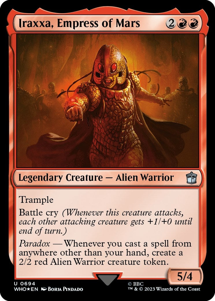 Image for Iraxxa, Empress of Mars (Surge Foil) (Universes Beyond: Doctor Who) (694) - Magic: The Gathering