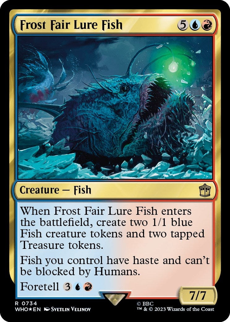Image for Frost Fair Lure Fish (Surge Foil) (Universes Beyond: Doctor Who) (734) - Magic: The Gathering