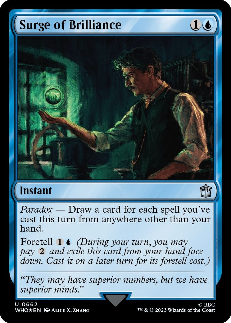 Image for Surge of Brilliance (Surge Foil) (Universes Beyond: Doctor Who) (662) - Magic: The Gathering