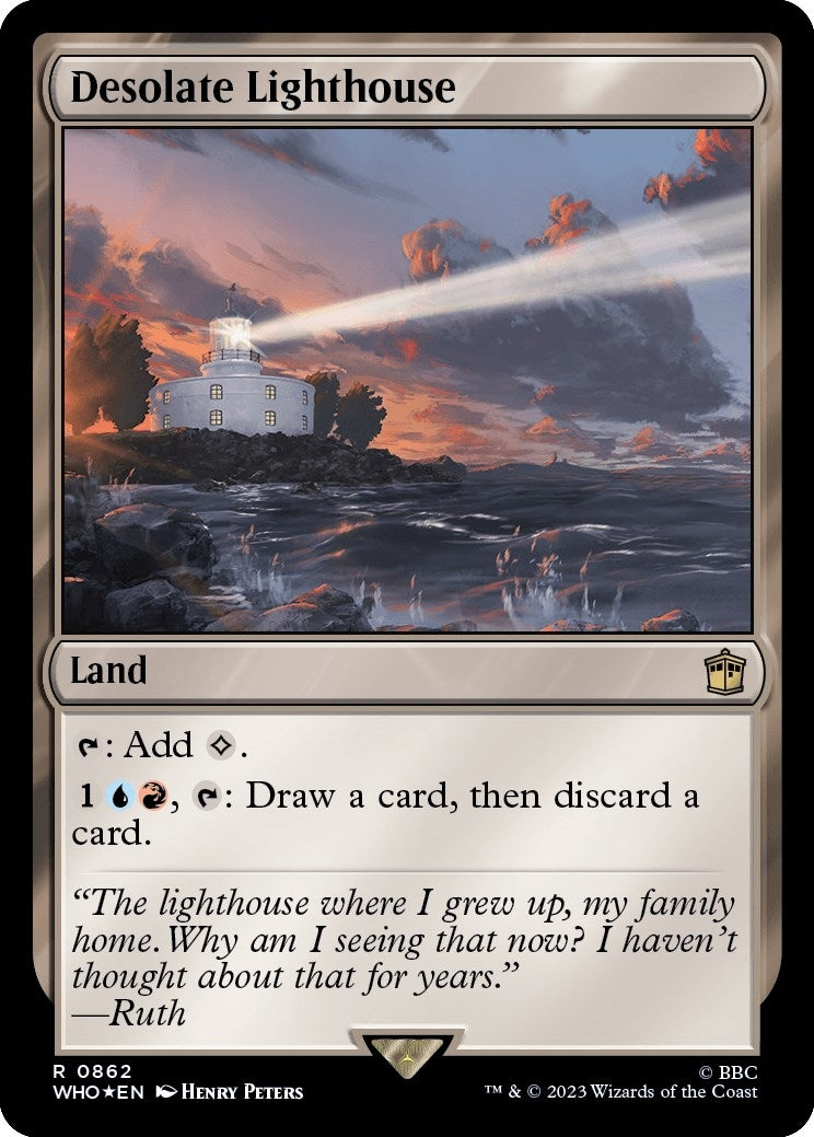 Image for Desolate Lighthouse (Surge Foil) (Universes Beyond: Doctor Who) (862) - Magic: The Gathering