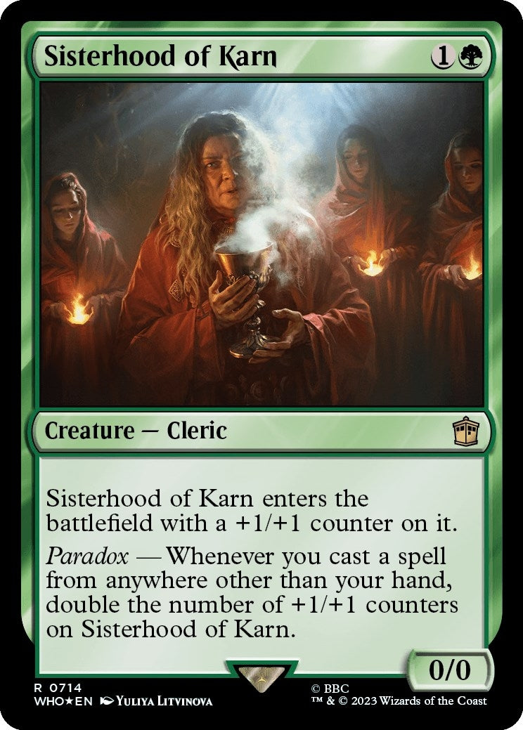 Image for Sisterhood of Karn (Surge Foil) (Universes Beyond: Doctor Who) (714) - Magic: The Gathering