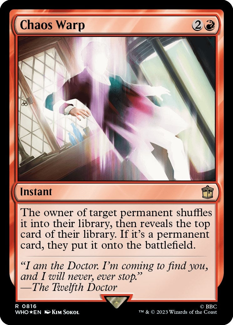 Image for Chaos Warp (Surge Foil) (Universes Beyond: Doctor Who) (816) - Magic: The Gathering