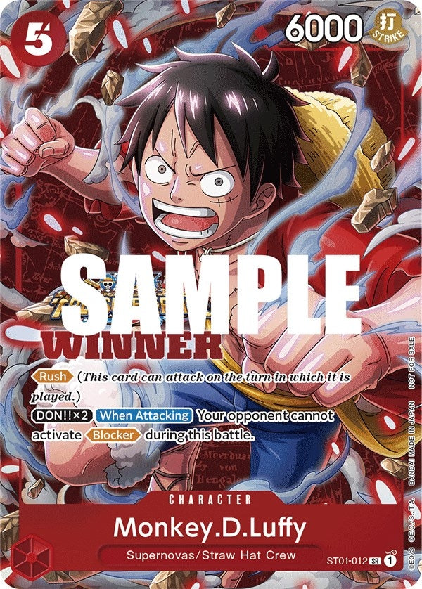 Image for Monkey.D.Luffy (Winner Pack Vol. 5) (One Piece Promotion Cards) (ST01-012) - One Piece Card Game