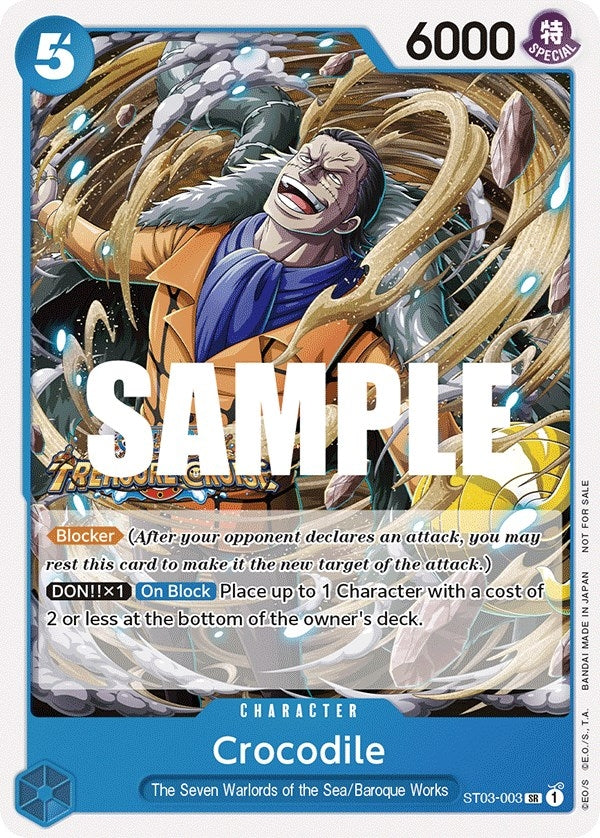 Image for Crocodile (Tournament Pack Vol. 5) (One Piece Promotion Cards) (ST03-003) - One Piece Card Game