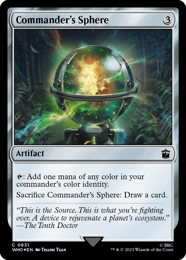 Image for Commander's Sphere (Surge Foil) (Universes Beyond: Doctor Who) (831) - Magic: The Gathering