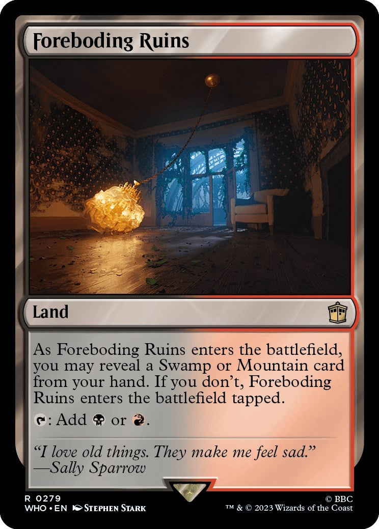 Image for Foreboding Ruins (Universes Beyond: Doctor Who) (279) - Magic: The Gathering
