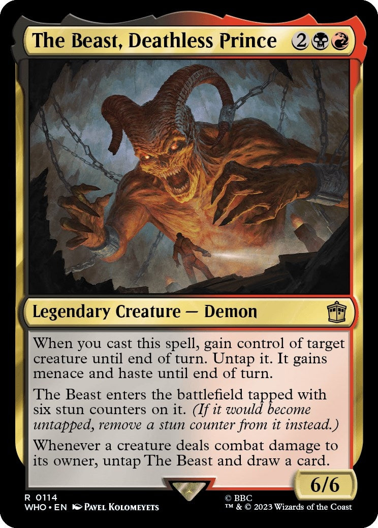 Image for The Beast, Deathless Prince (Universes Beyond: Doctor Who) (114) - Magic: The Gathering