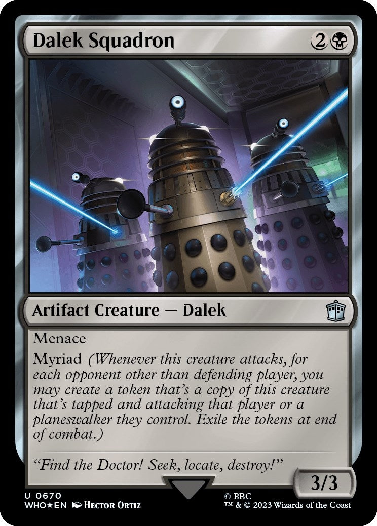 Image for Dalek Squadron (Surge Foil) (Universes Beyond: Doctor Who) (670) - Magic: The Gathering