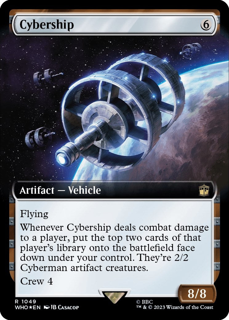 Image for Cybership (Extended Art) (Surge Foil) (Universes Beyond: Doctor Who) (1049) - Magic: The Gathering