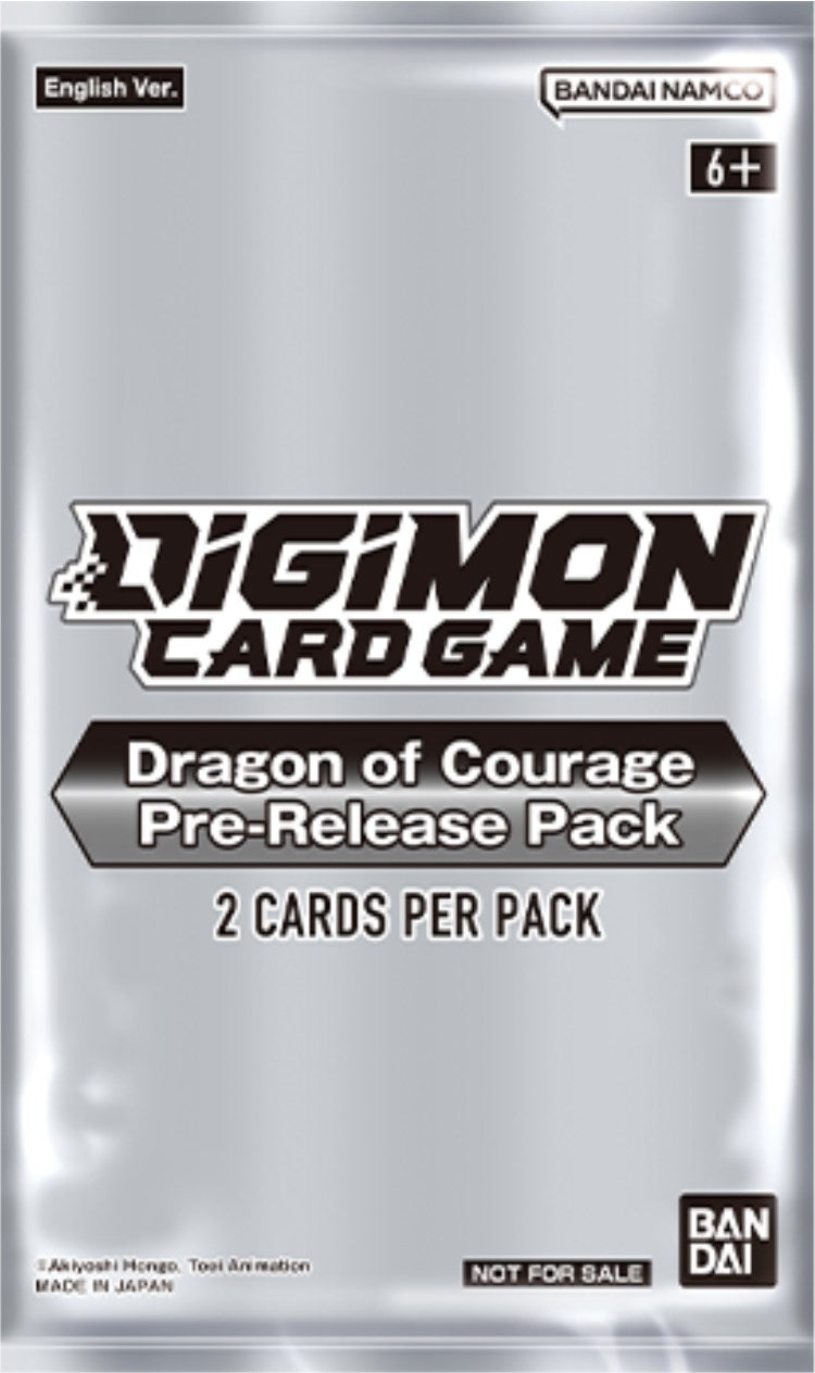 Image for Dragon of Courage Pre-Release Pack - Digimon Card Game