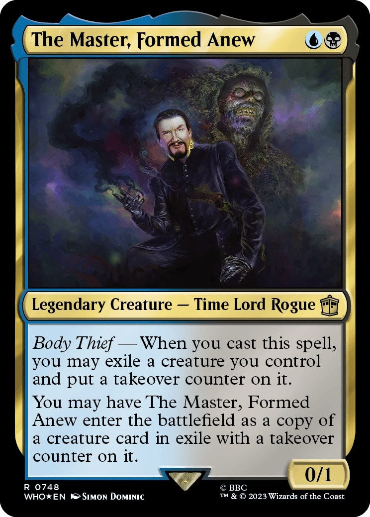 Image for The Master, Formed Anew (Surge Foil) (Universes Beyond: Doctor Who) (748) - Magic: The Gathering
