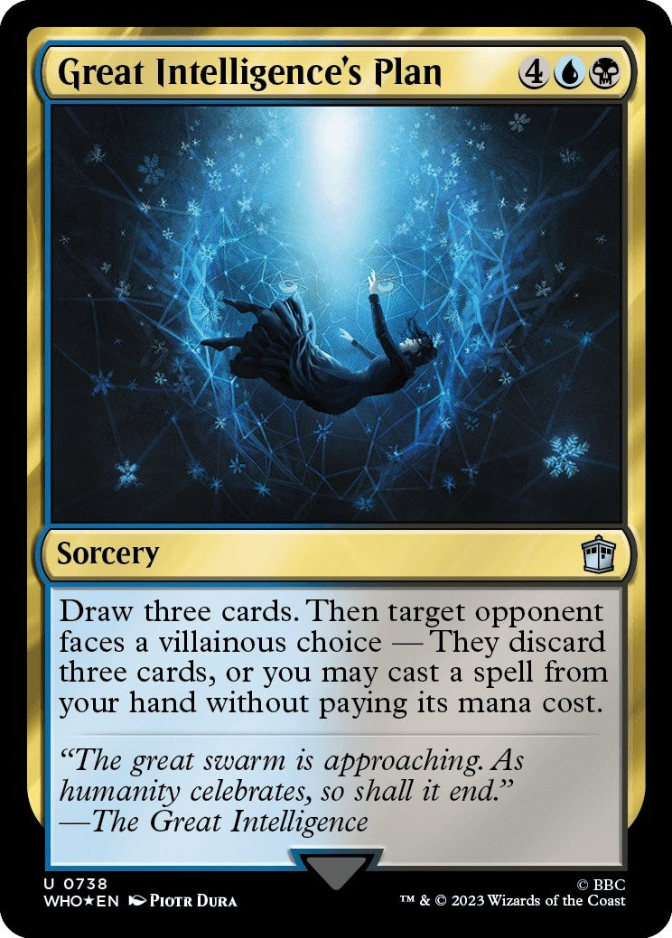 Image for Great Intelligence's Plan (Surge Foil) (Universes Beyond: Doctor Who) (738) - Magic: The Gathering