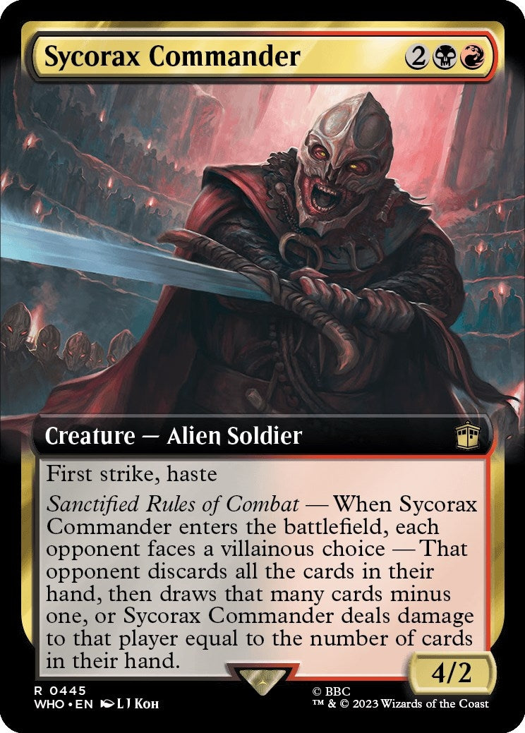 Image for Sycorax Commander (Extended Art) (Universes Beyond: Doctor Who) (445) - Magic: The Gathering