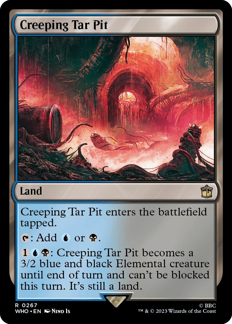 Image for Creeping Tar Pit (Universes Beyond: Doctor Who) (267) - Magic: The Gathering