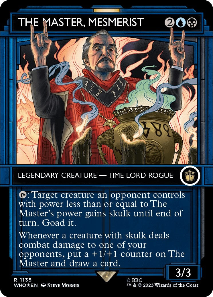 Image for The Master, Mesmerist (Showcase) (Surge Foil) (Universes Beyond: Doctor Who) (1135) - Magic: The Gathering