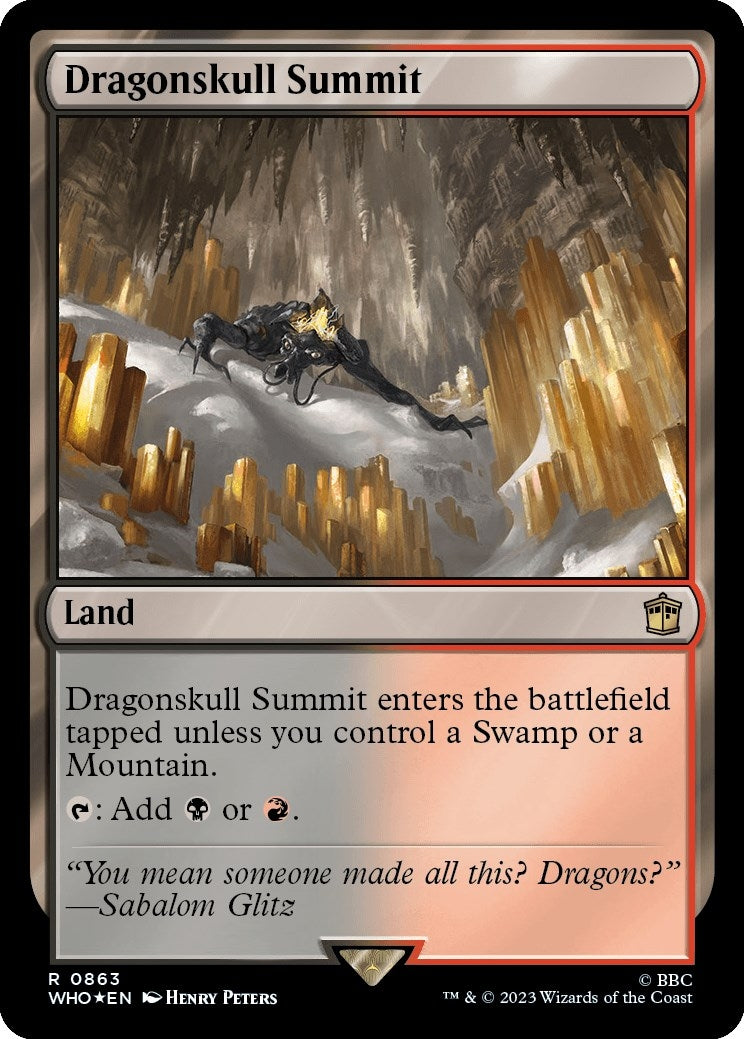 Image for Dragonskull Summit (Surge Foil) (Universes Beyond: Doctor Who) (863) - Magic: The Gathering