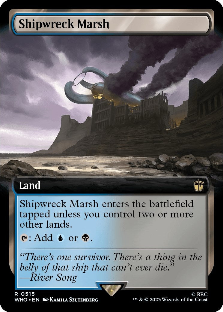 Image for Shipwreck Marsh (Extended Art) (Universes Beyond: Doctor Who) (515) - Magic: The Gathering