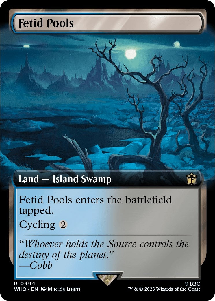 Image for Fetid Pools (Extended Art) (Universes Beyond: Doctor Who) (494) - Magic: The Gathering