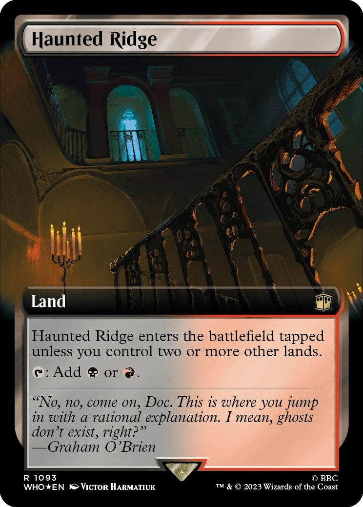 Image for Haunted Ridge (Extended Art) (Surge Foil) (Universes Beyond: Doctor Who) (1093) - Magic: The Gathering
