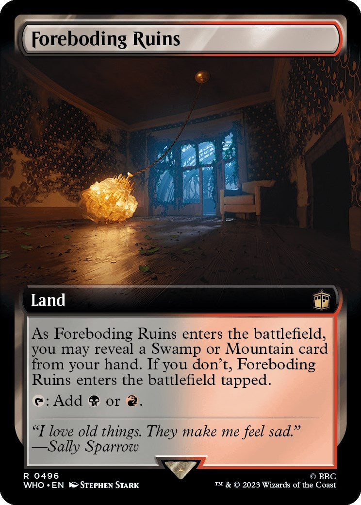 Image for Foreboding Ruins (Extended Art) (Universes Beyond: Doctor Who) (496) - Magic: The Gathering