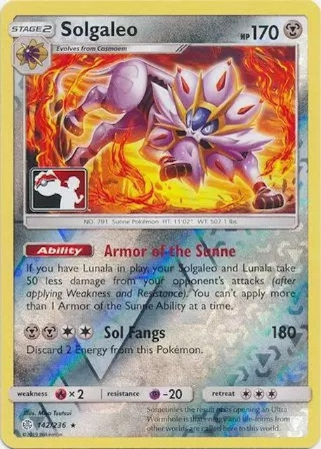 Image for Solgaleo (League & Championship Cards) (142/236) - Pokemon