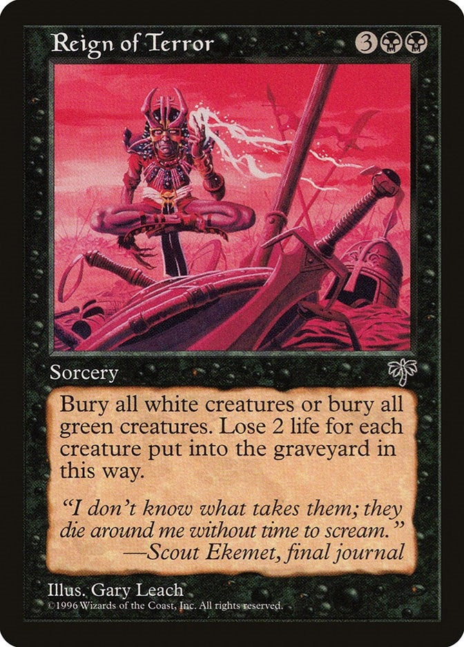 Image for Reign of Terror (Mirage) - Magic: The Gathering