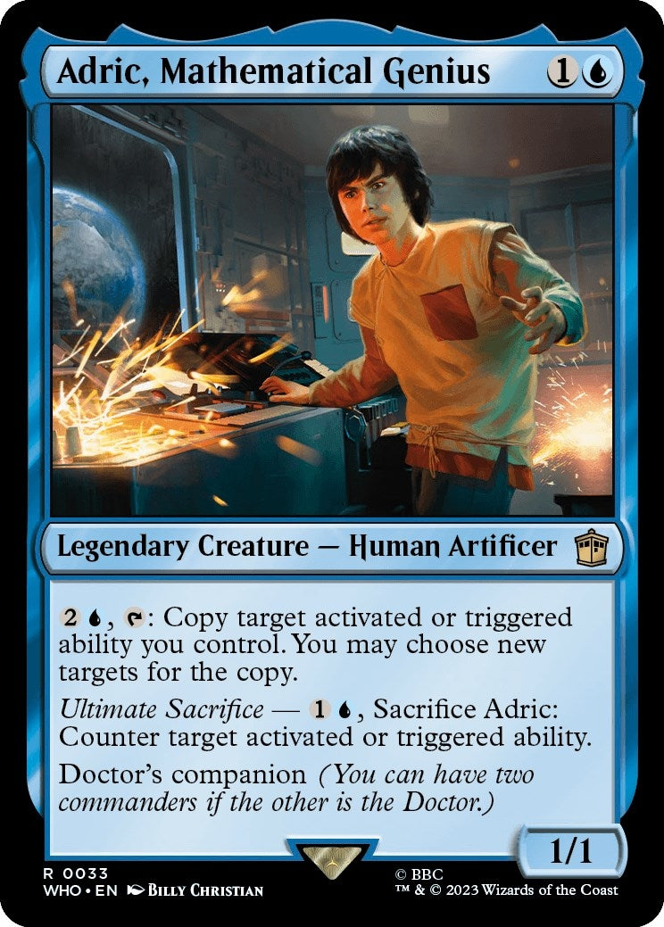 Image for Adric, Mathematical Genius (Universes Beyond: Doctor Who) (33) - Magic: The Gathering