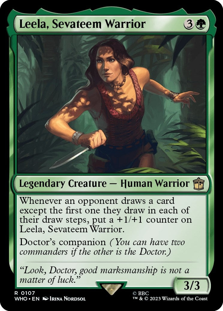 Image for Leela, Sevateem Warrior (Universes Beyond: Doctor Who) (107) - Magic: The Gathering