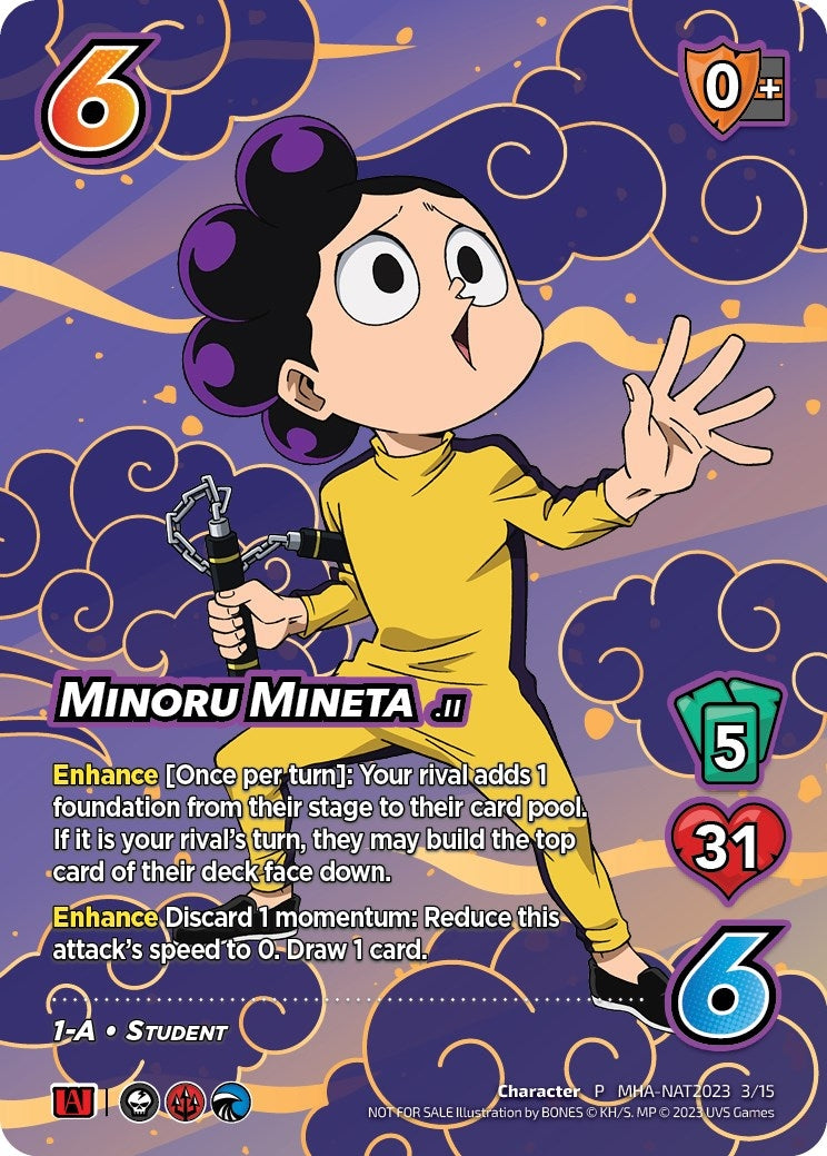 Image for Minoru Mineta (Pro Hero Nationals 2023) (UniVersus: My Hero Academia Promo Cards) (MHA-NAT2023 3/15) - UniVersus