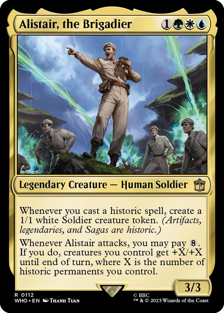 Image for Alistair, the Brigadier (Universes Beyond: Doctor Who) (112) - Magic: The Gathering