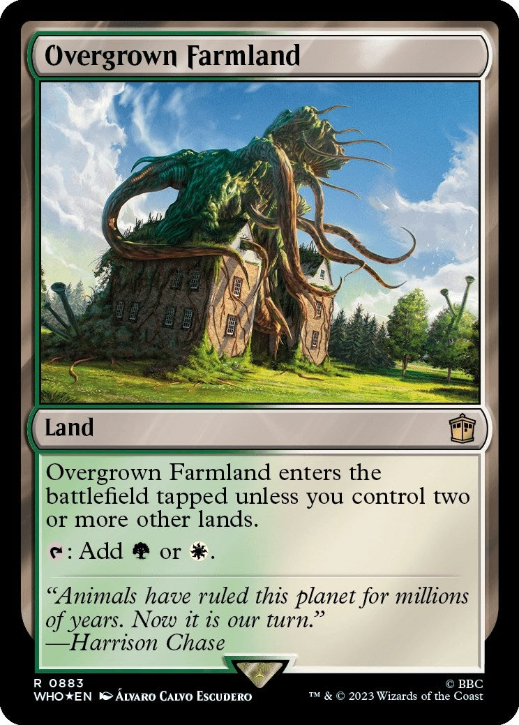 Image for Overgrown Farmland (Surge Foil) (Universes Beyond: Doctor Who) (883) - Magic: The Gathering