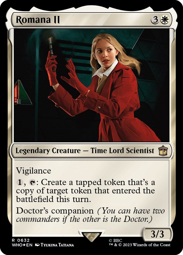 Image for Romana II (Surge Foil) (Universes Beyond: Doctor Who) (632) - Magic: The Gathering
