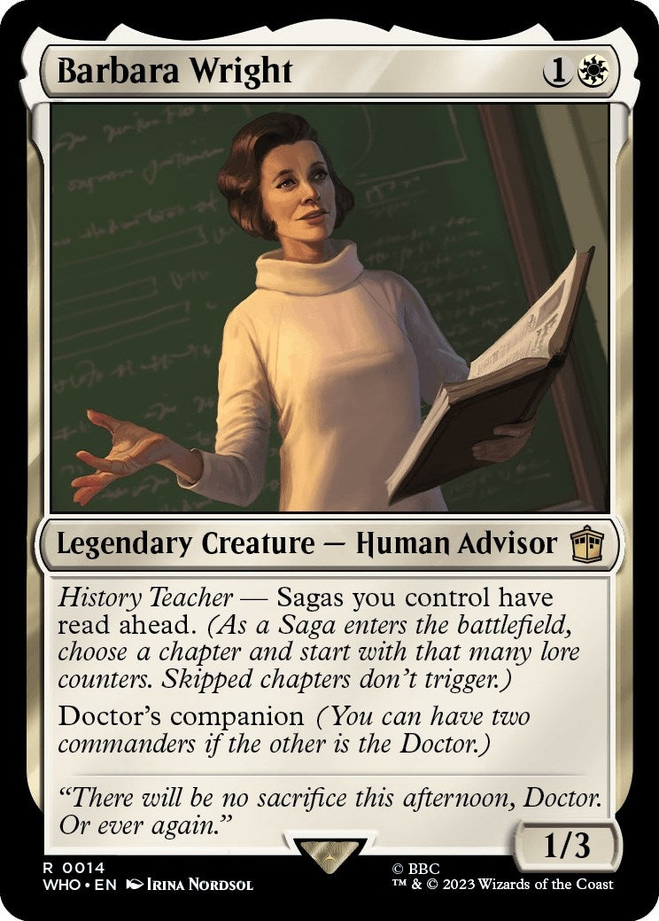 Image for Barbara Wright (Universes Beyond: Doctor Who) (14) - Magic: The Gathering