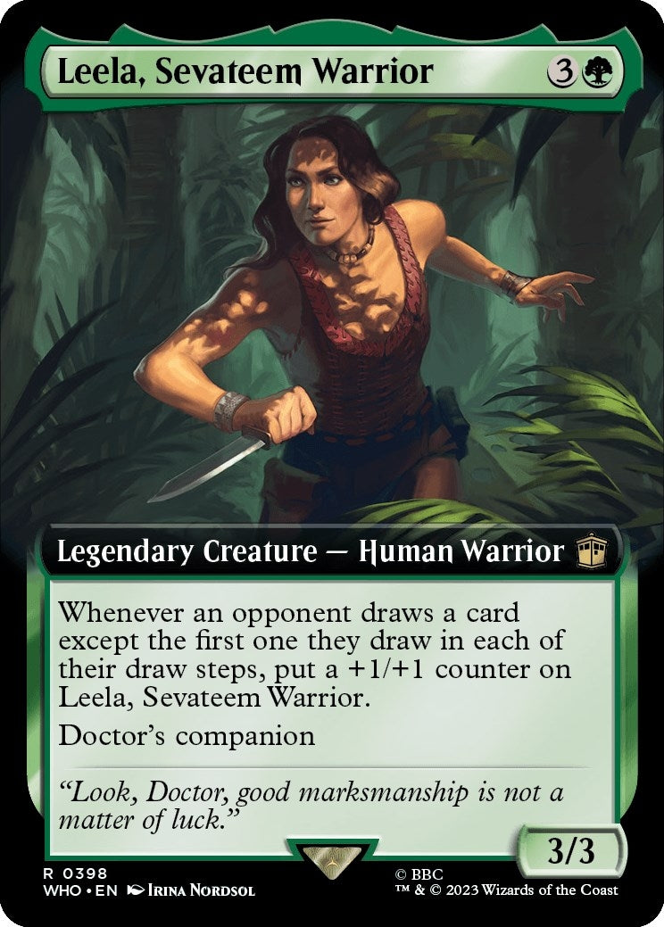Image for Leela, Sevateem Warrior (Extended Art) (Universes Beyond: Doctor Who) (398) - Magic: The Gathering