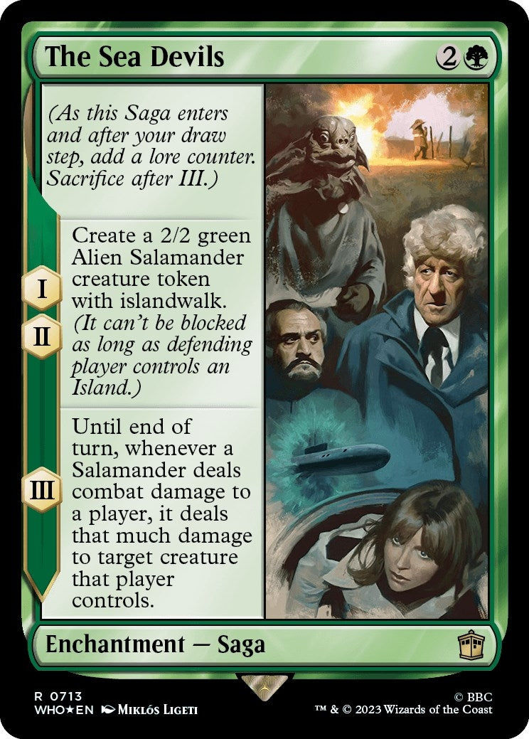 Image for The Sea Devils (Surge Foil) (Universes Beyond: Doctor Who) (713) - Magic: The Gathering