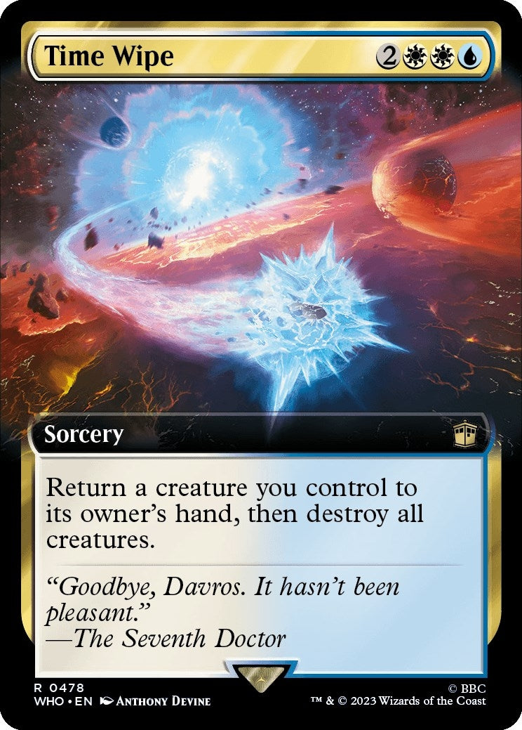 Image for Time Wipe (Extended Art) (Universes Beyond: Doctor Who) (478) - Magic: The Gathering