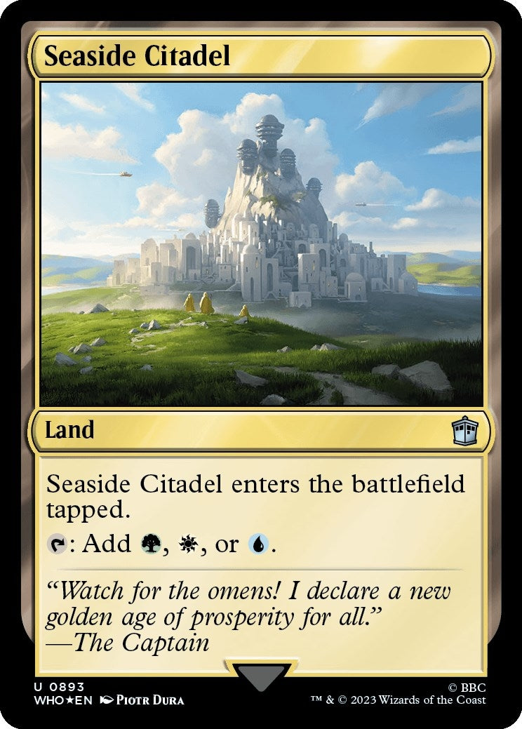 Image for Seaside Citadel (Surge Foil) (Universes Beyond: Doctor Who) (893) - Magic: The Gathering