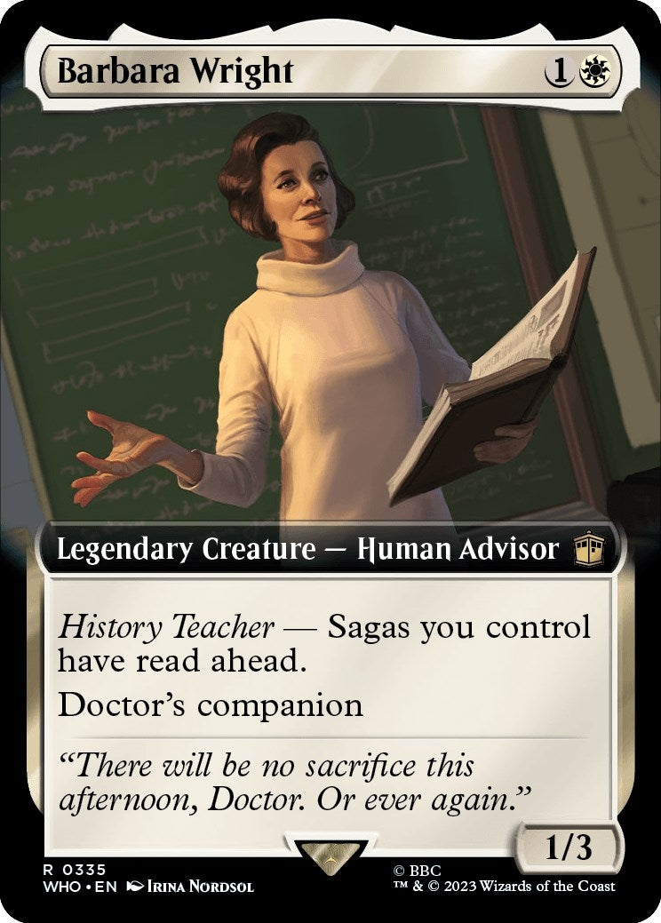 Image for Barbara Wright (Extended Art) (Universes Beyond: Doctor Who) (335) - Magic: The Gathering