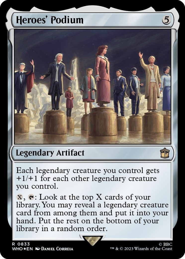 Image for Heroes' Podium (Surge Foil) (Universes Beyond: Doctor Who) (833) - Magic: The Gathering